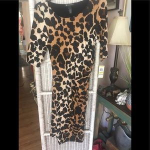 Really classy sexy leopard print INC Dress never worn still have tags on
